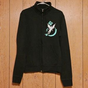 Black 'As I Lay Dying' track jacket